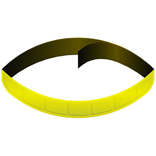 Bande réfléchissante publicitaire de 40 cm jaune néon Jaune néon